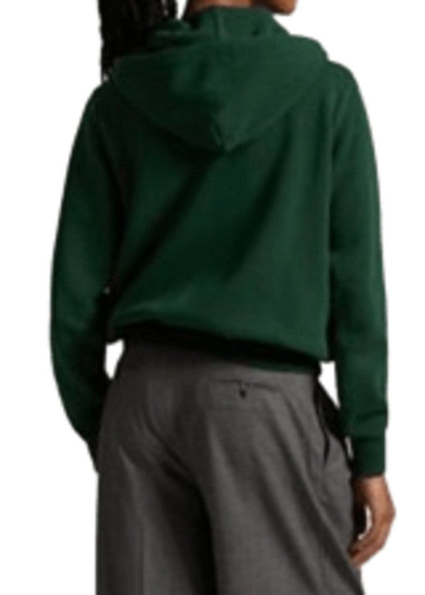 Polo Ralph Lauren Cropped Zip-Up Hoodie With Drawstring Hood