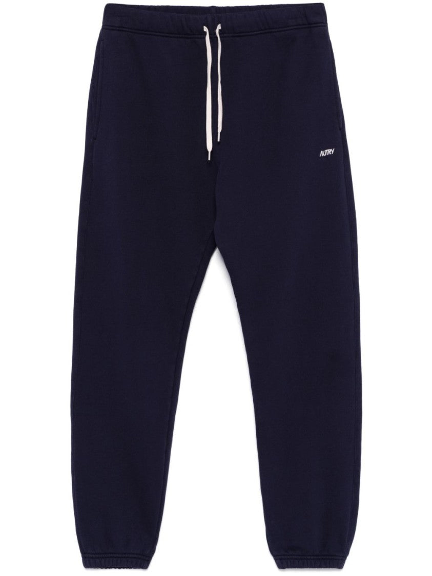 Autry Navy Blue Trousers With Elastic Waistband
