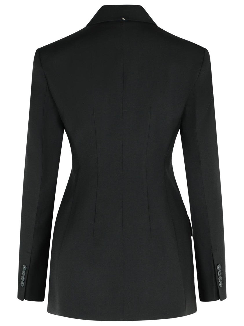 Sportmax Adamo' Black Virgin Wool Blazer