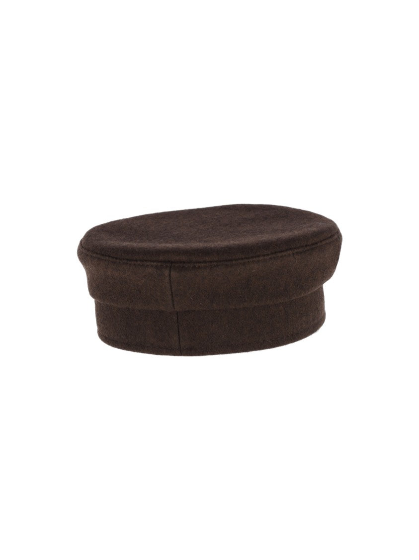 Ruslan Baginskiy Brown Wool Baker Boy Hat