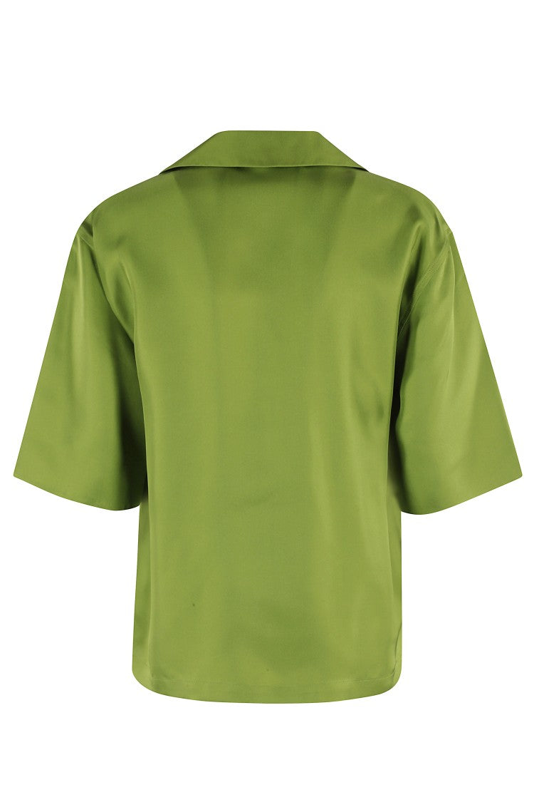 Róhe Seta Silk Pointed Collar Shirt