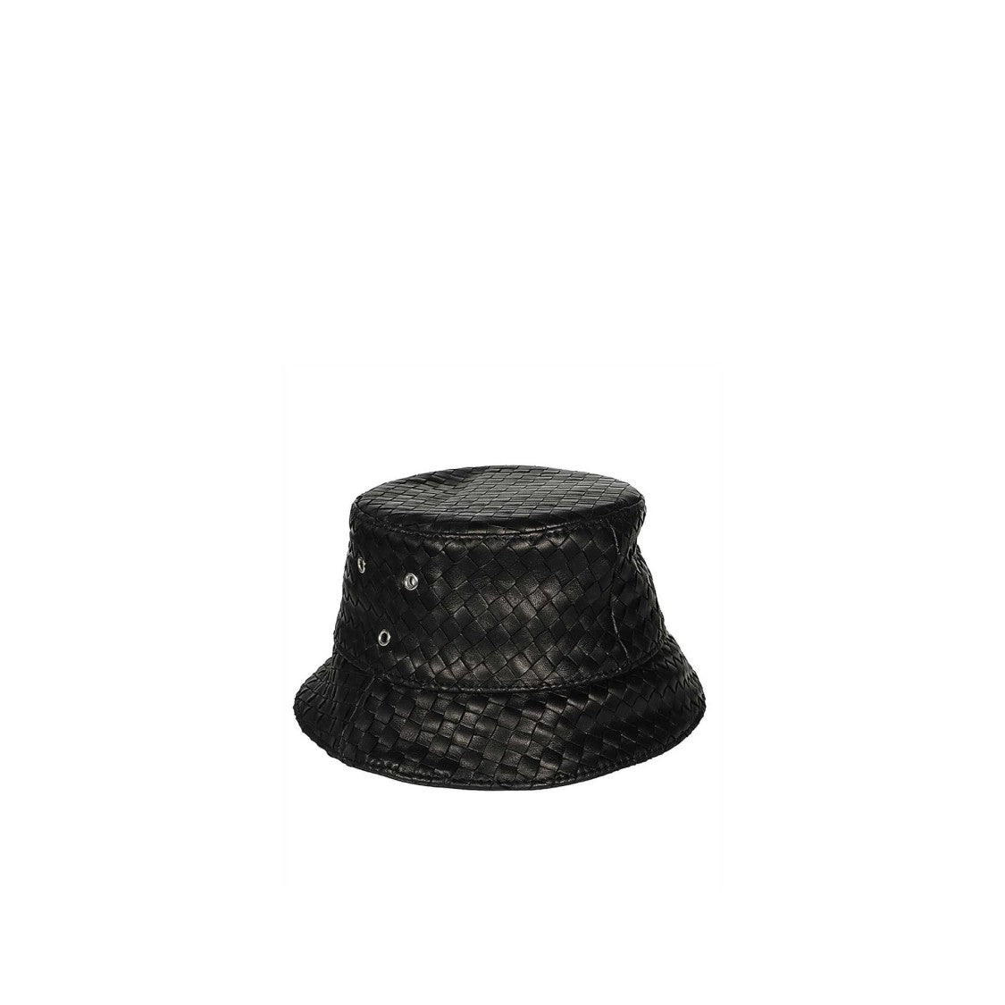 Bottega Veneta Intricately Woven Lamb Leather Bucket Hat