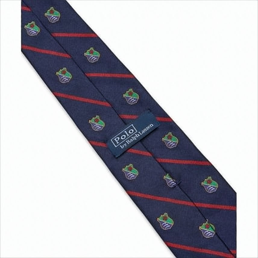 Polo Ralph Lauren Silk Necktie With Navy Base