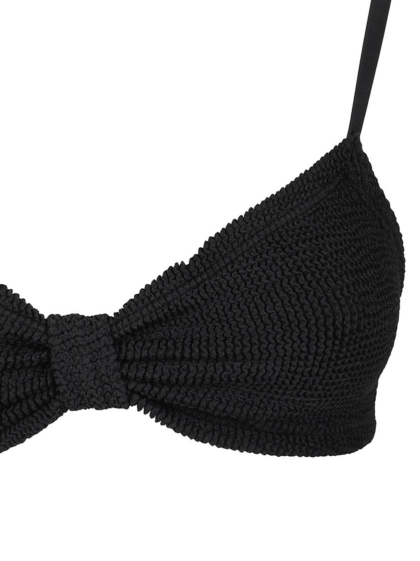 Hunza G Alicia Honeycomb Textured Stretch-Fabric Bikini
