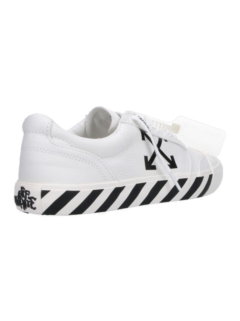 Off-White White Black Graphics Leather Sneakers
