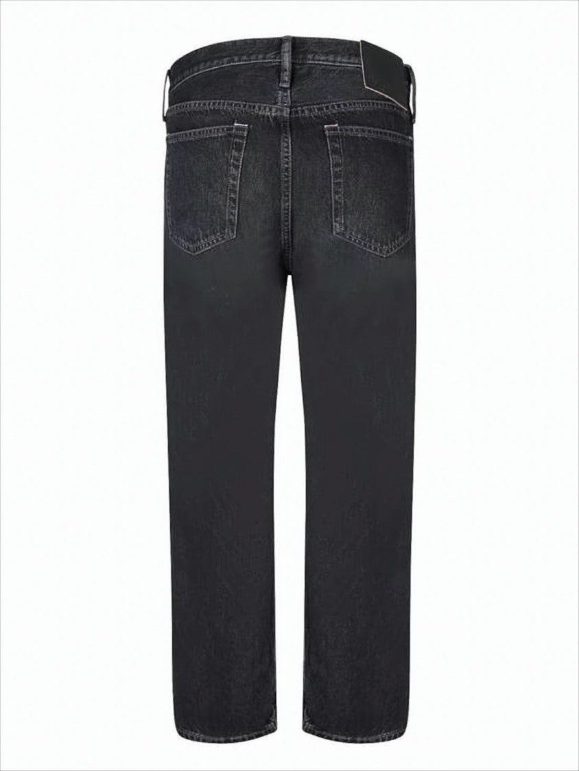 Acne Studios Straight-Leg Denim Pants With Subtle Texture