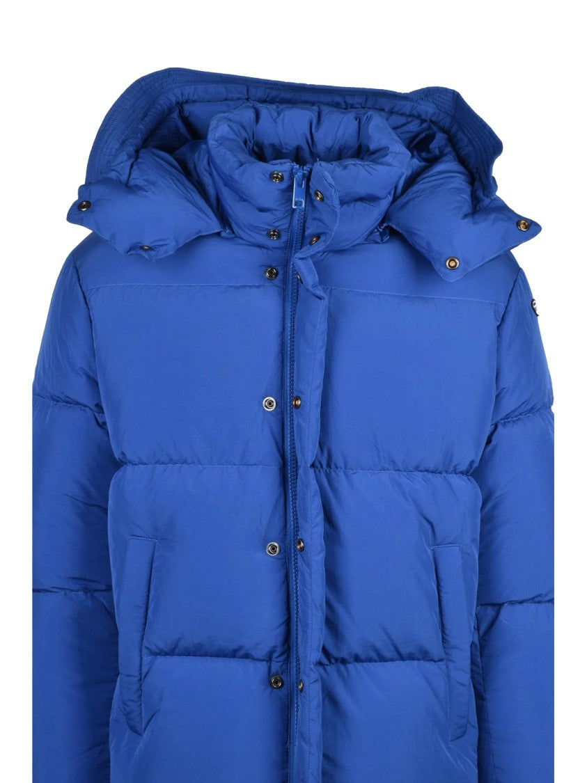 Diesel Blue Nylon Down Jacket