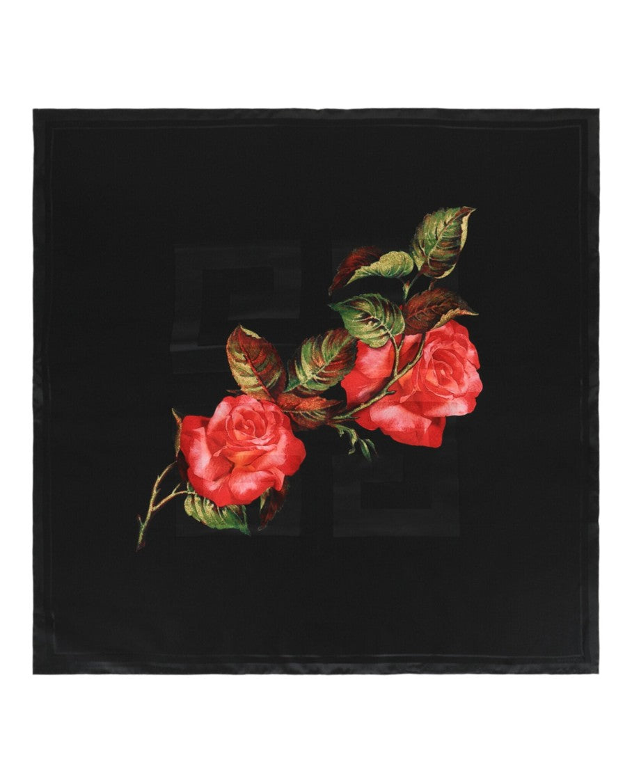 Givenchy 4G Flower Silk Scarf
