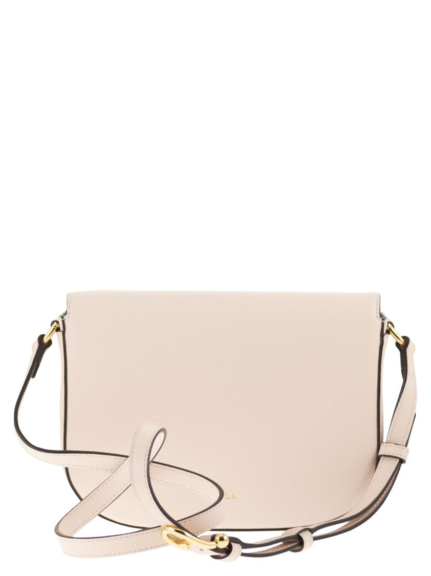 Furla Compact Saddle Shoulder Bag With Iconic Sfera Logo