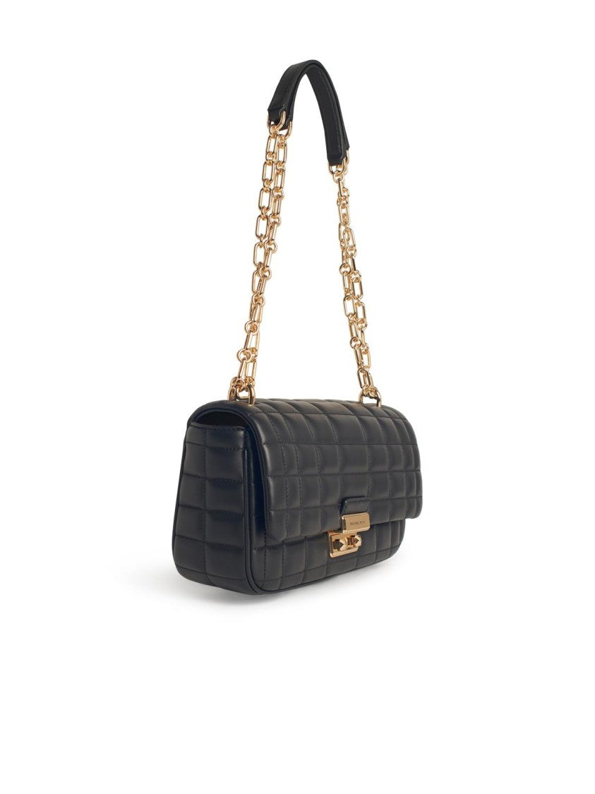 Michael Michael Kors Quilt' Black Leather Crossbody Bag