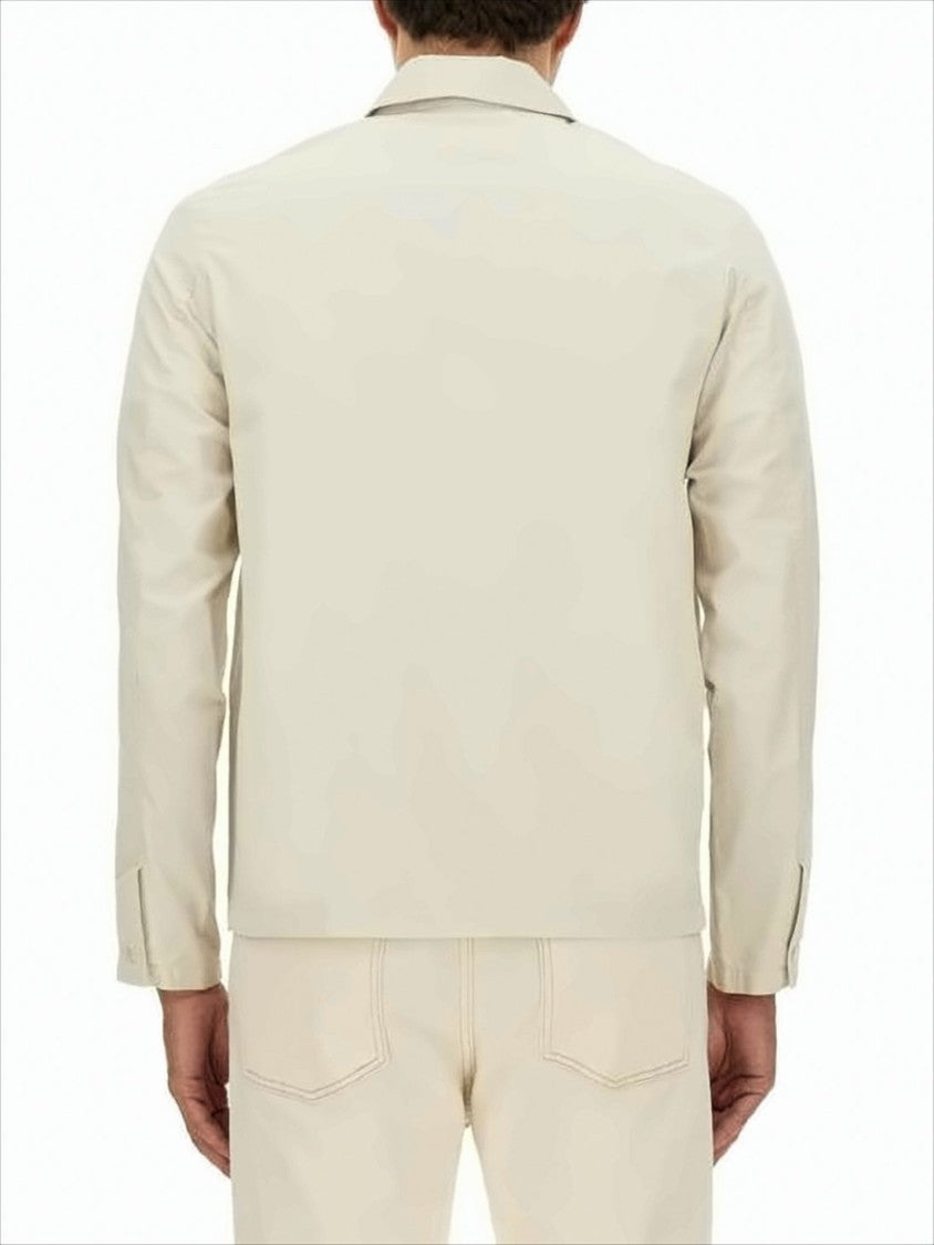 A.P.C. Light Beige Jacket With Classic Collar