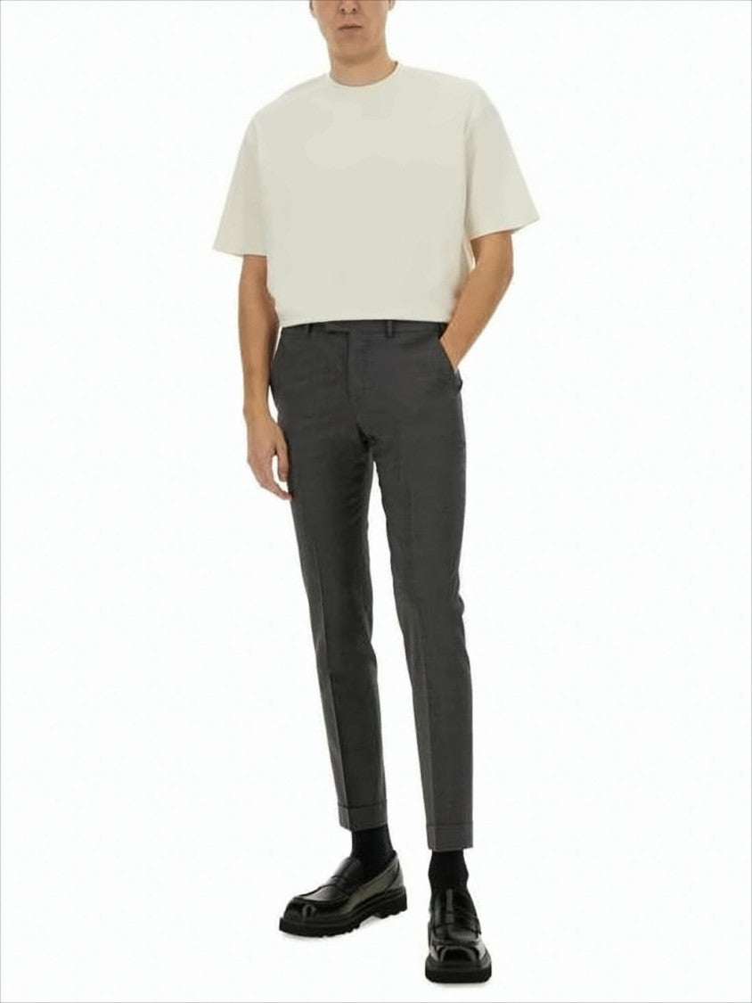 Pt Torino Tailored Straight-Fit Pants With Mid-Rise Waist