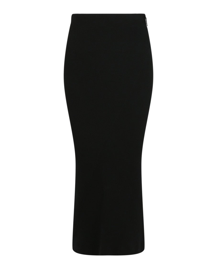 Balenciaga High-Rise Midi Skirt With Iconic Twisted Draping