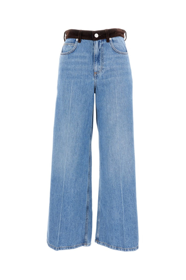 Marni Denim Blue Cotton Trousers
