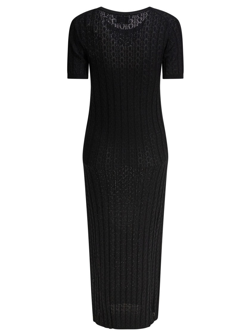 Loulou Studio Fitted Midi Dress With Lace-Like Pattern