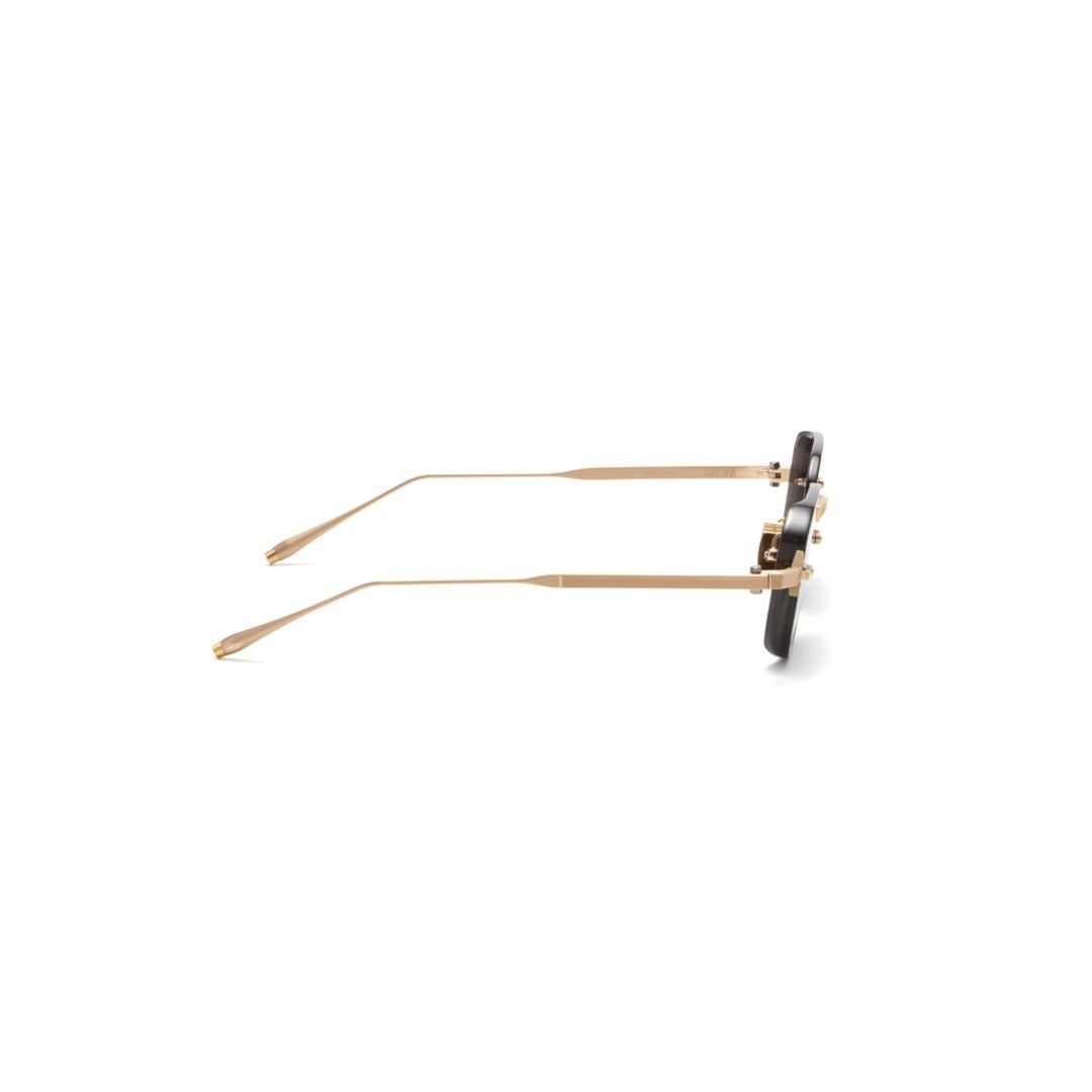 Akoni Aks-307 Geometric Octagonal Frame Sunglasses With Gold-Tone Accents