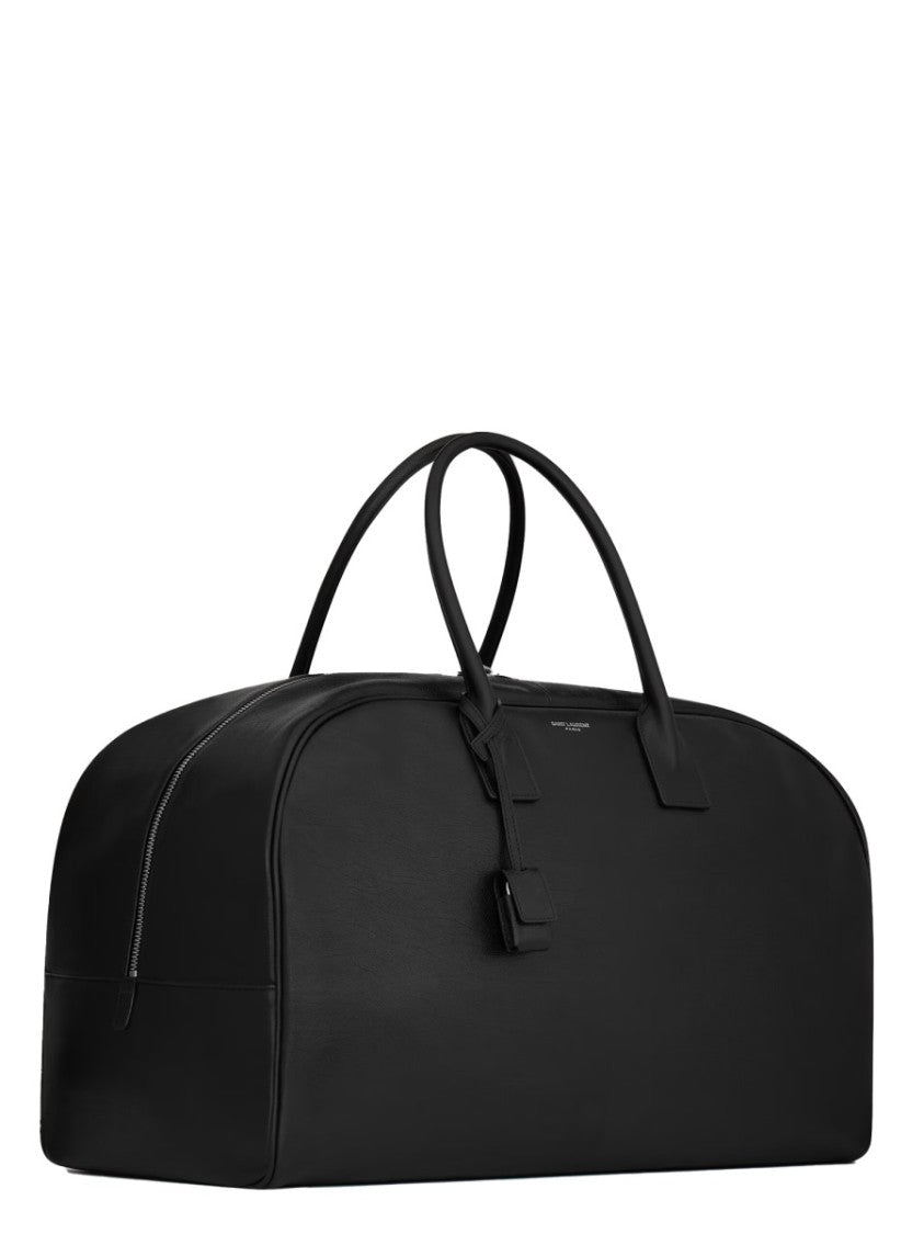 Saint Laurent Structured Black Handbag With Minimalist Design