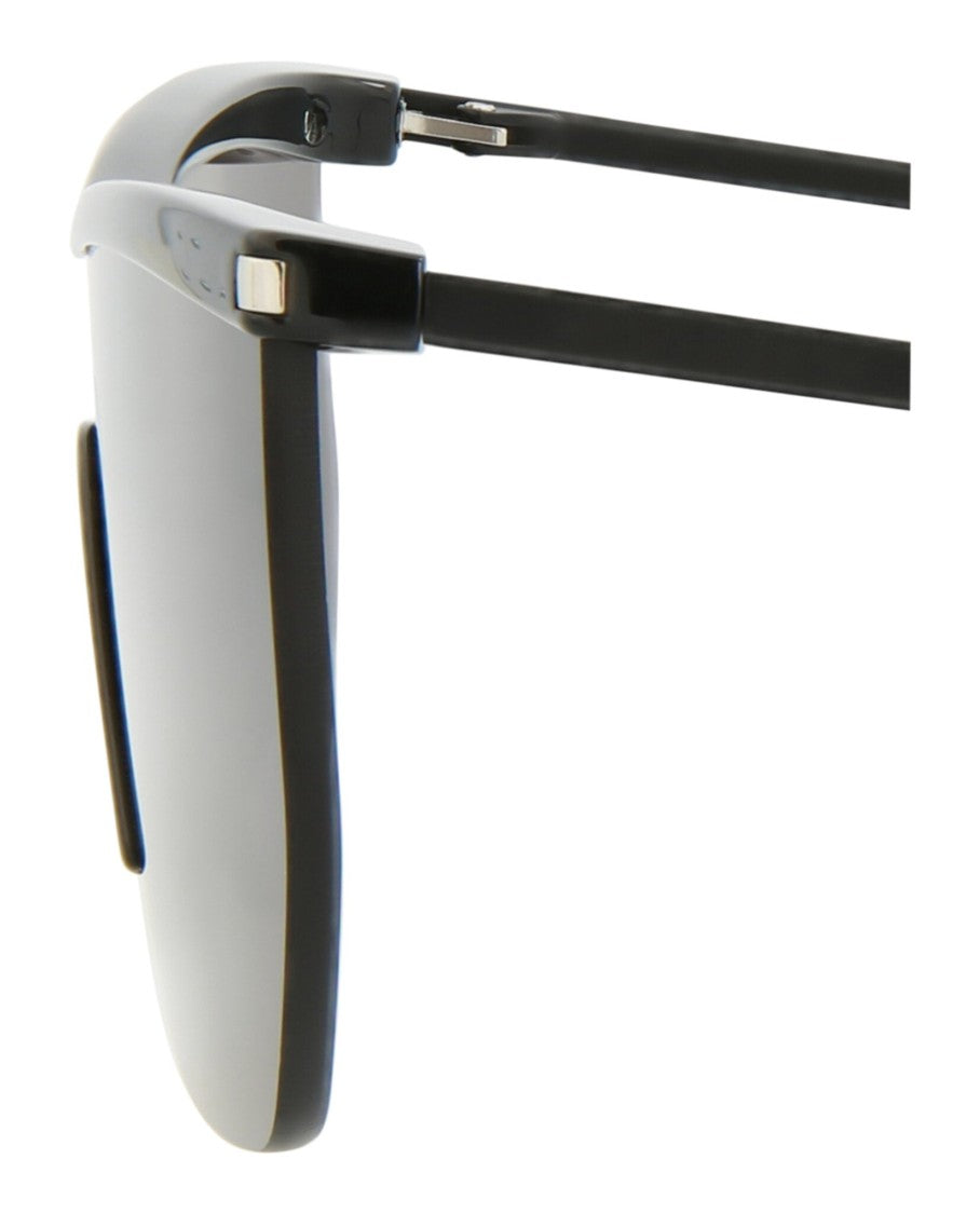 Saint Laurent Shield-Frame Injection Sunglasses With Metal Temples