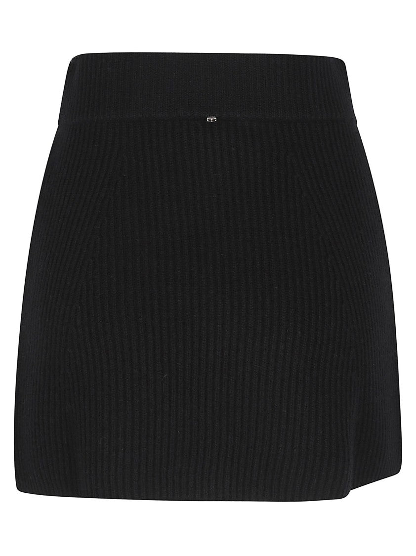 Max Mara Ribbed Knit Mini Skirt