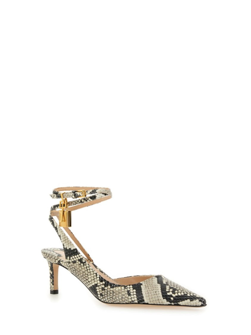 Tom Ford Slingback Python Sandal