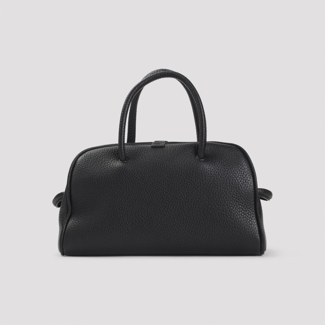 Jacquemus Black Grained Leather Handbag With Knot Detail