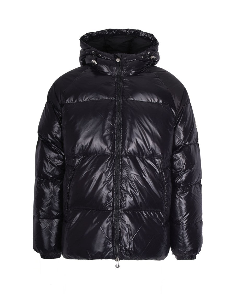 Pyrenex Lacquered Bomber Down Jacket With Hood – Black
