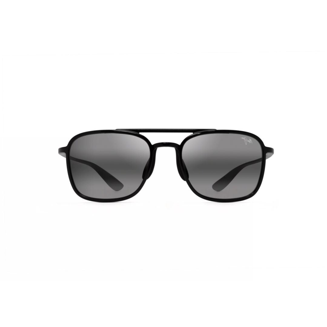 Maui Jim Keokea Rectangular Frame Sunglasses With Double Bridge Design