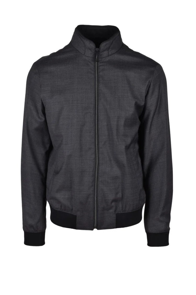 Digel Lightweight Virgin Wool Coat - Grey