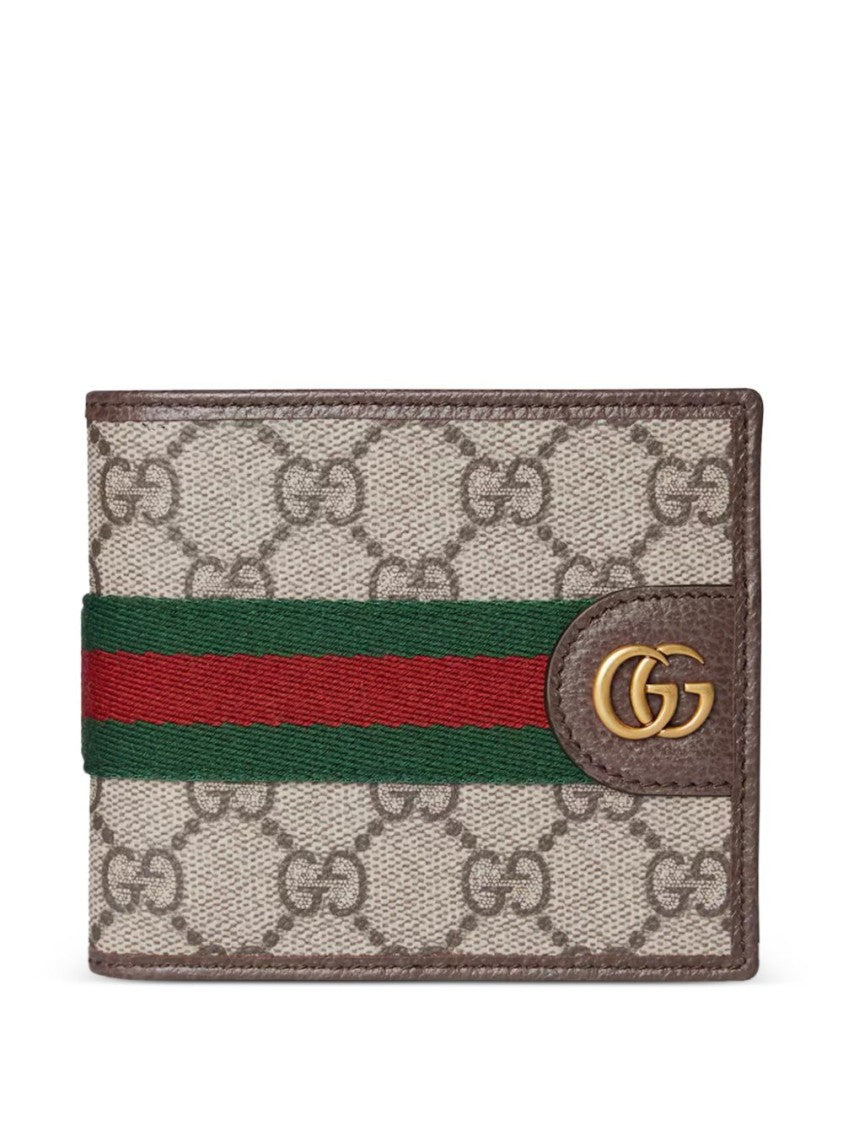 Gucci Ophidia Monogram Leather Coin Wallet