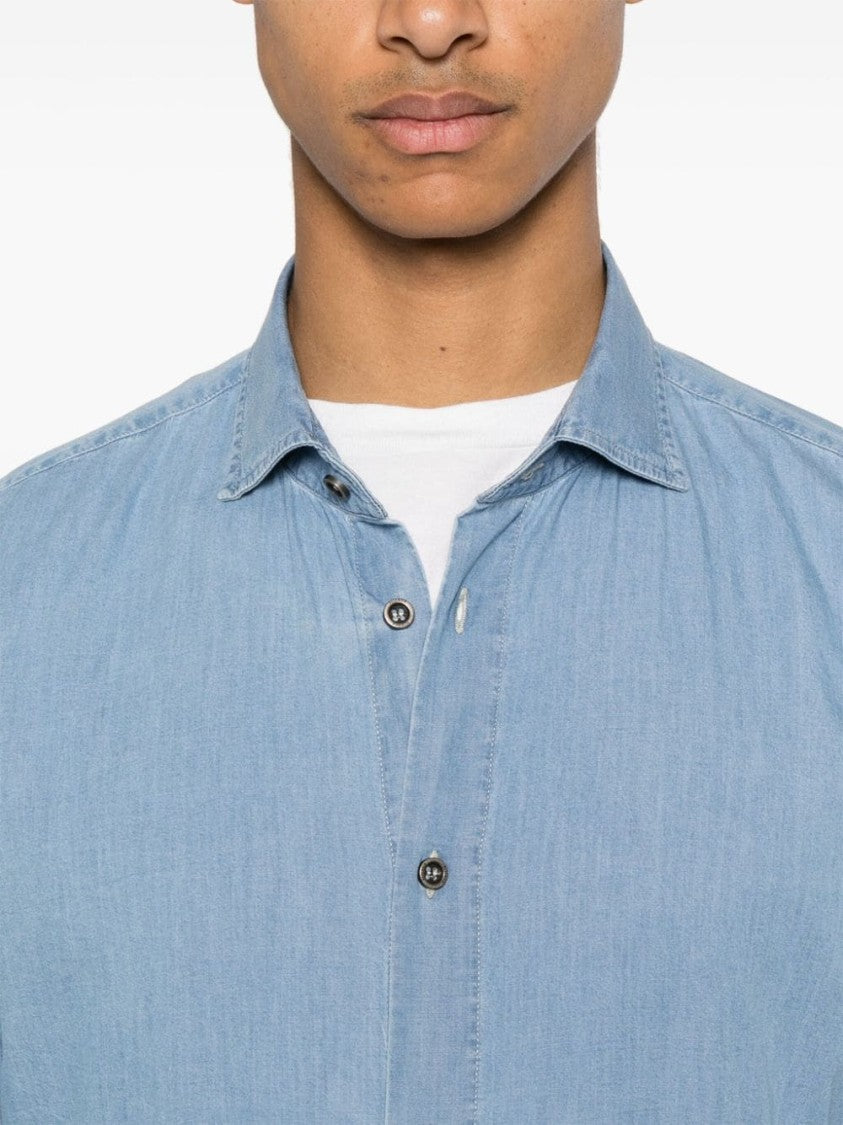 Peserico Cotton Denim Shirt