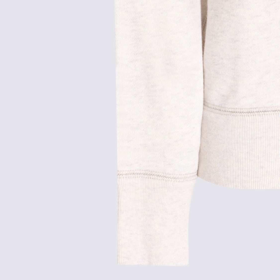 Isabel Marant Étoile Light Beige Crew Neck Sweatshirt With Graphic Logo