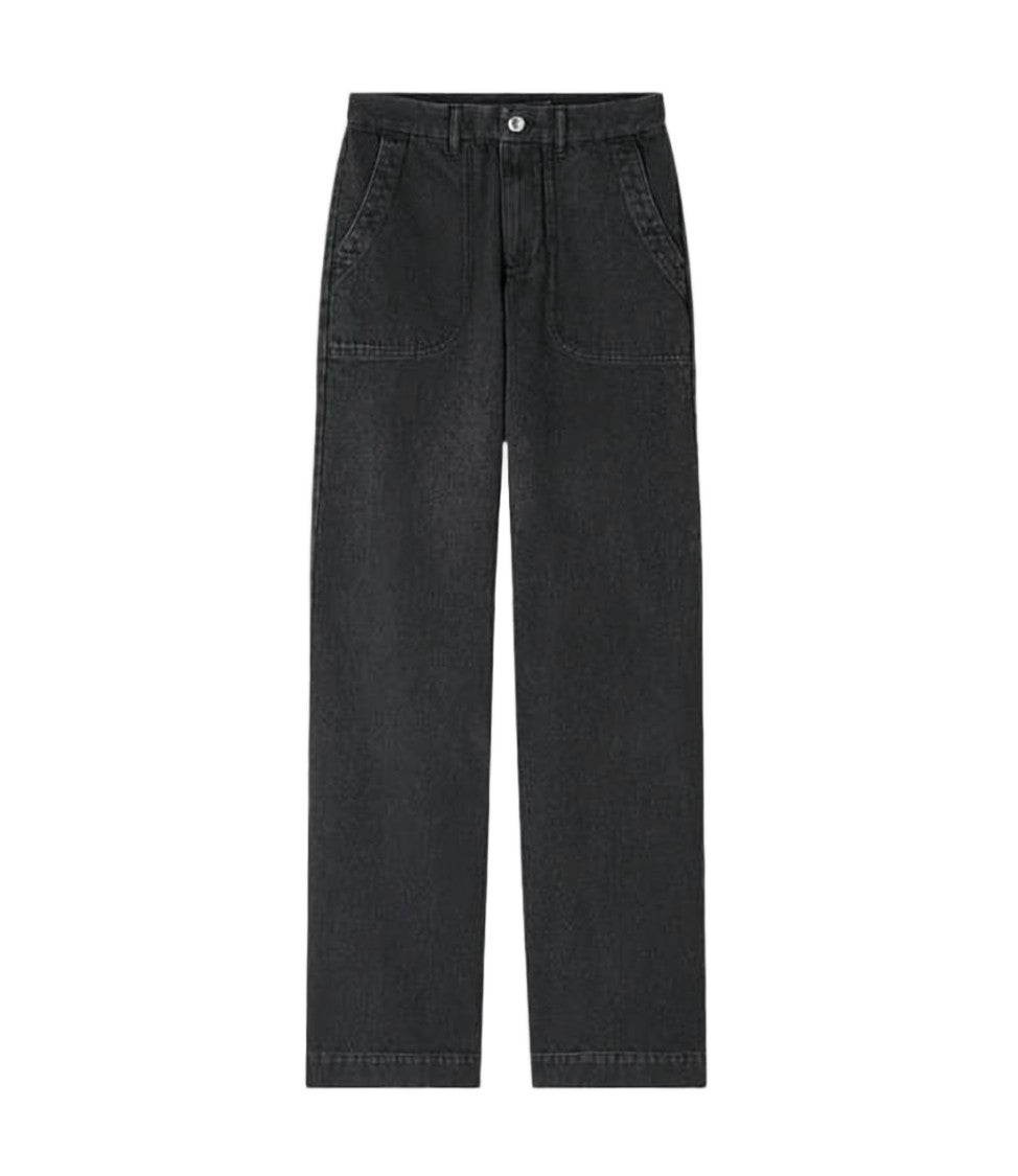 A.P.C. High-Waisted Straight-Leg A.P.C. Denim Pants