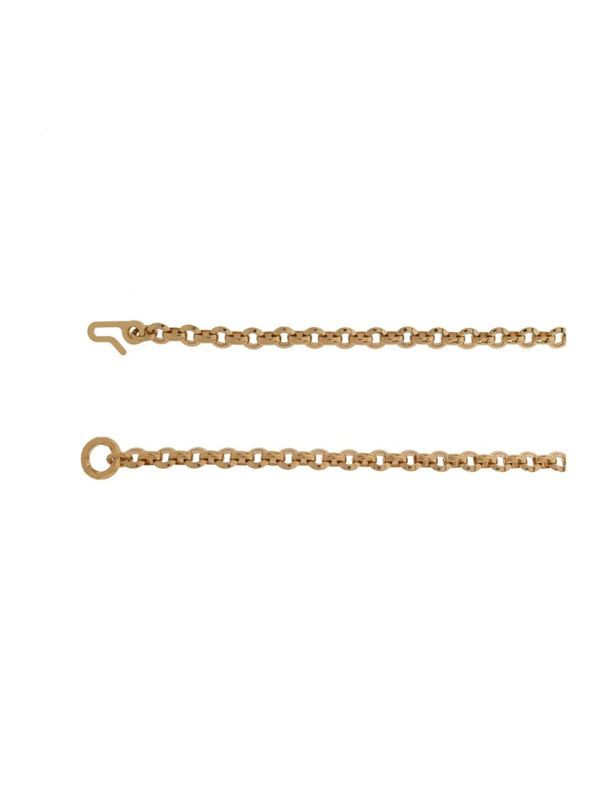 Chloé Gold-Tone Chain Belt With Cursive Chloé Script