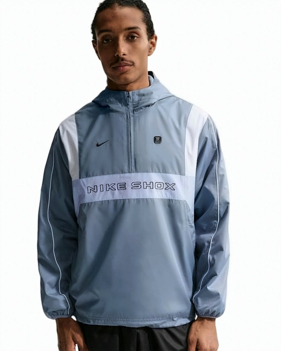 Nike Color-Blocked Half-Zip Jacket With Hood