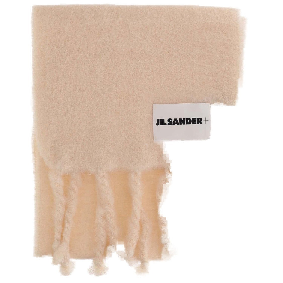 Jil Sander Rectangular Wool Blend Scarf