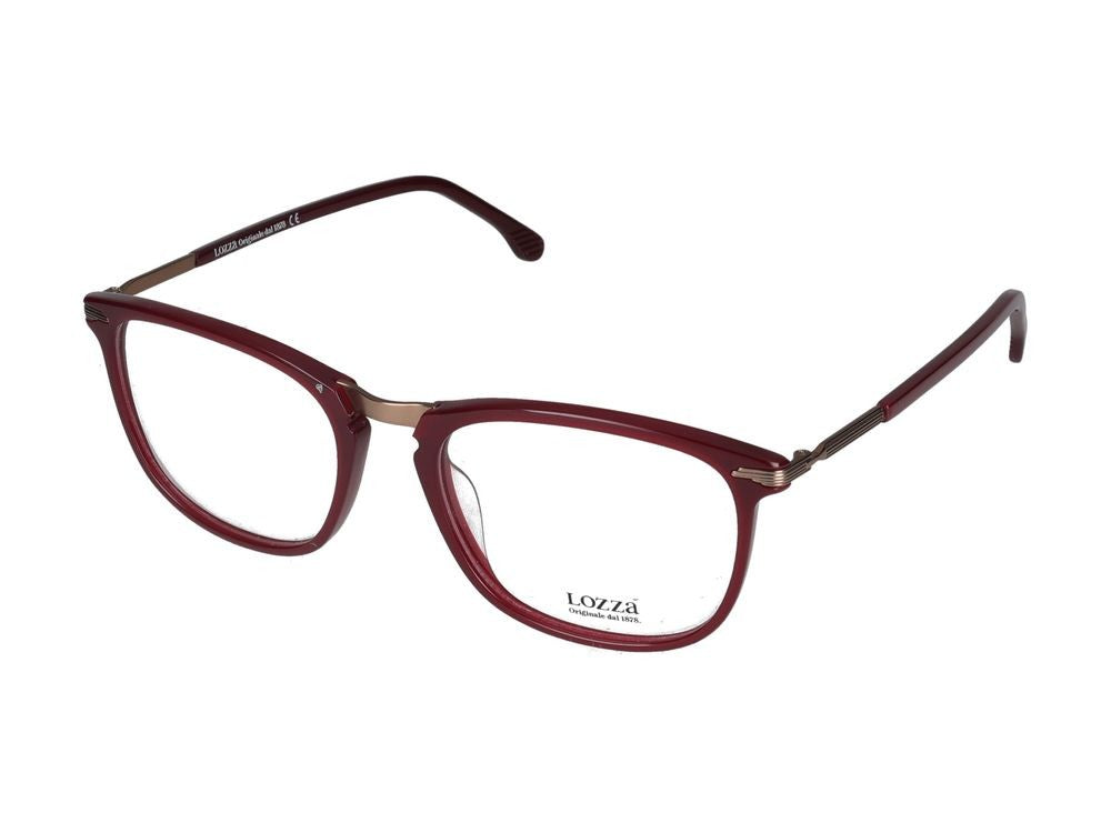 Lozza Eyeglasses Vl4151 09Gr Shiny Opaline Red 54/19/140