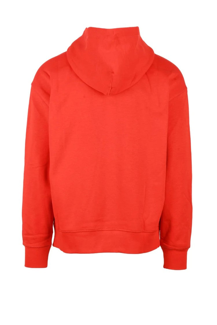 Tommy Hilfiger Red Cotton Polyester Men Hoodie