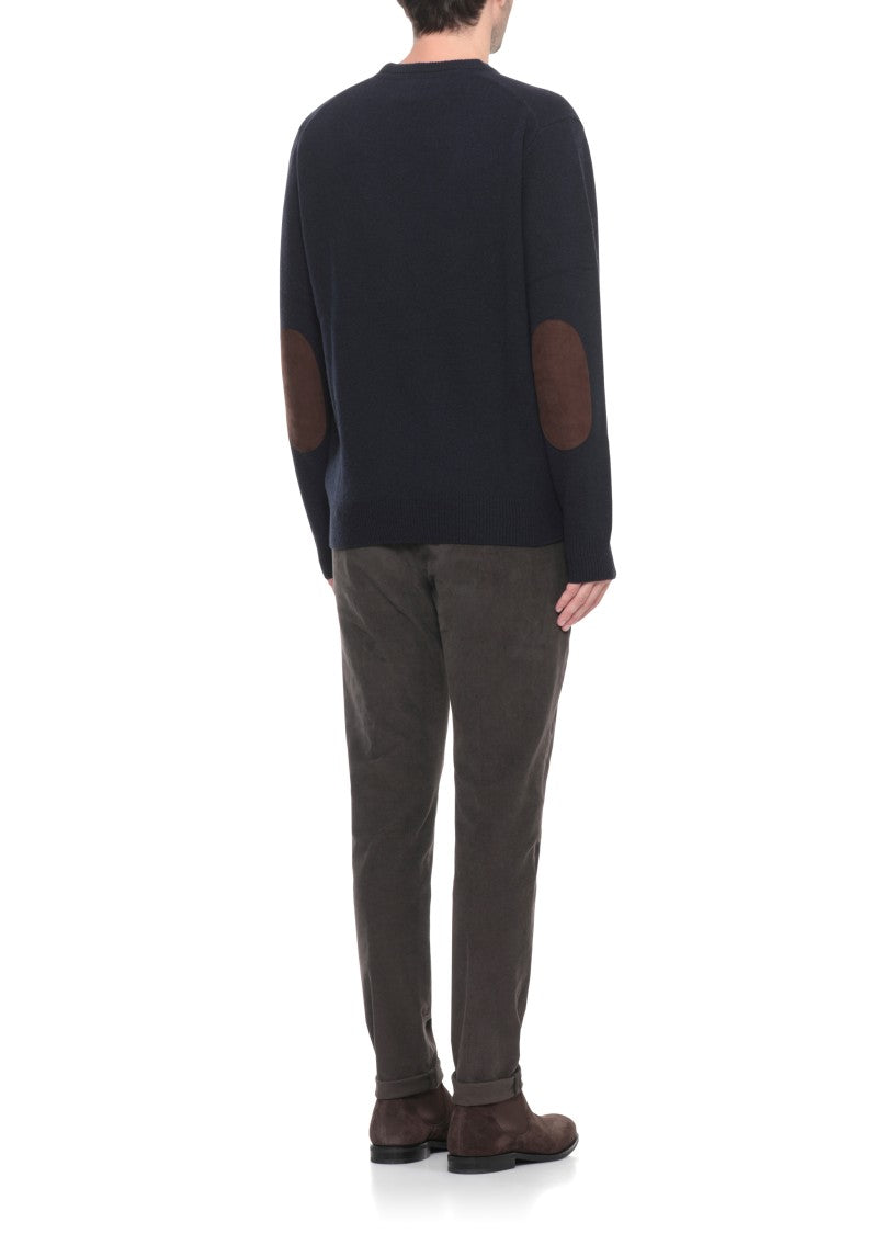 Barbour Navy Blue Wool Sweater