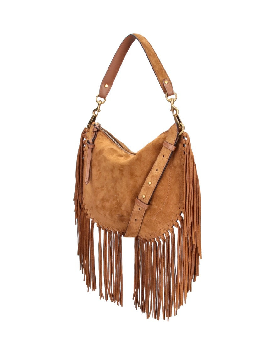 Isabel Marant Brown Oskan Soft Suede Shoulder Bag