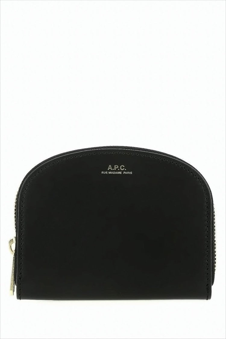 A.P.C. Compact Black Leather Wallet