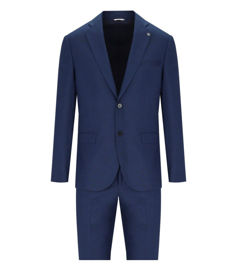 Manuel Ritz Tailored Bright Blue Suit