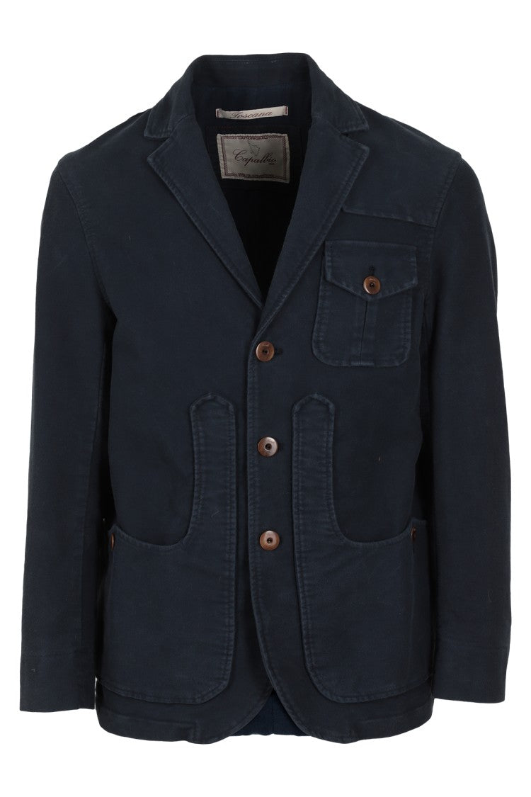 Capalbio Single-Breasted Fustian Jacket