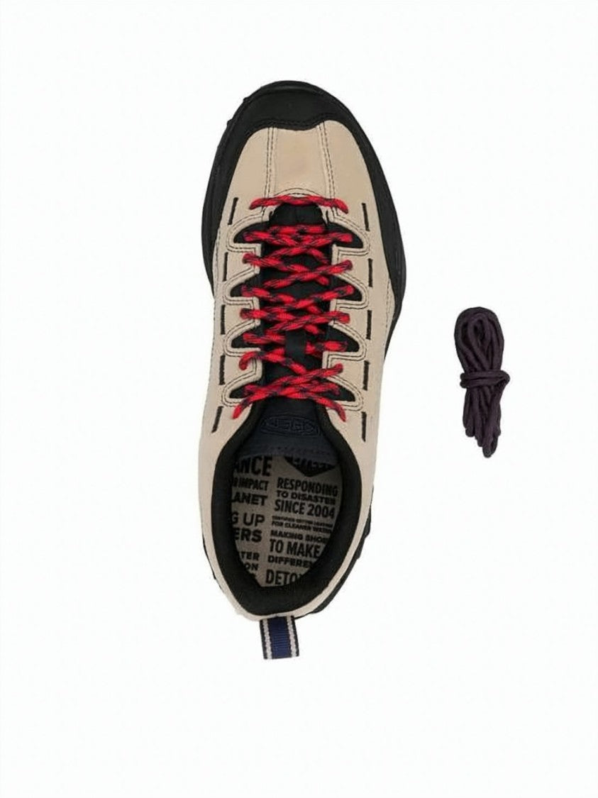 Keen Beige Cowhide Leather And Black Rubber Keen Shoes