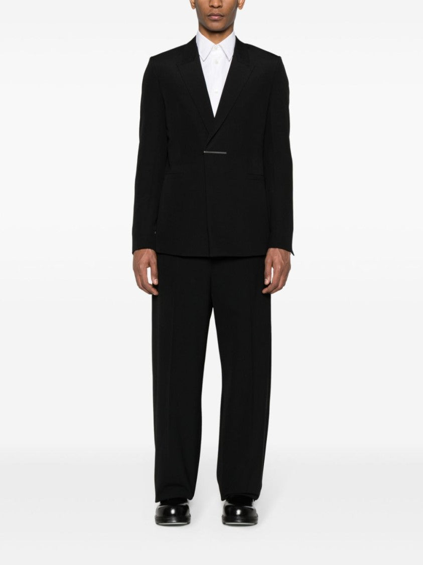 Givenchy Peak Lapel Black Wool Blazer