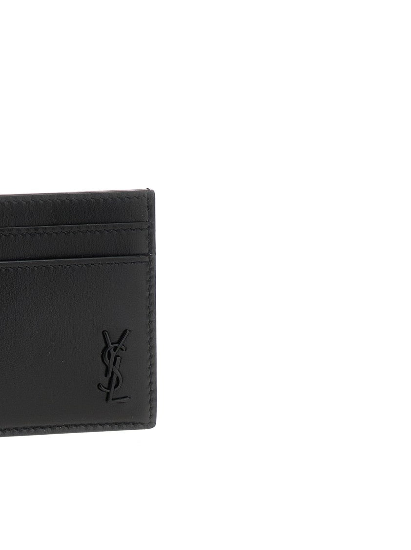 Saint Laurent Logo Leather Cardholder