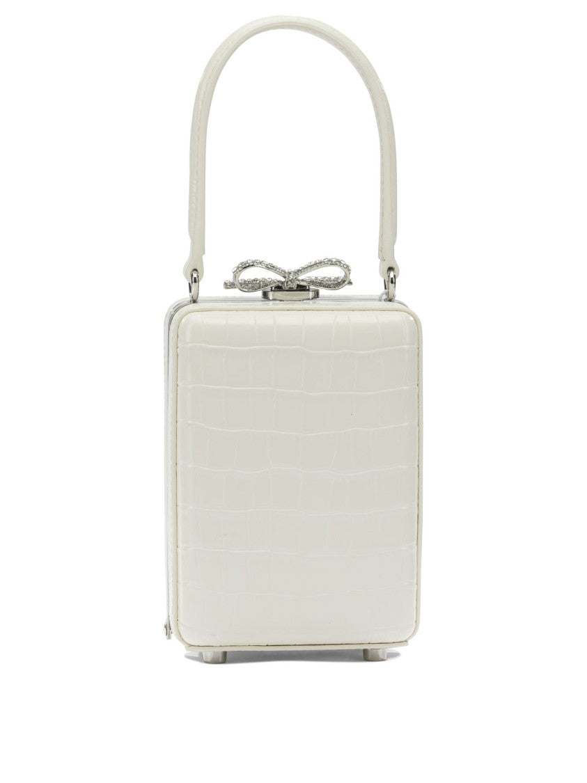 Self-Portrait Mini Crocodile Leather Handbag