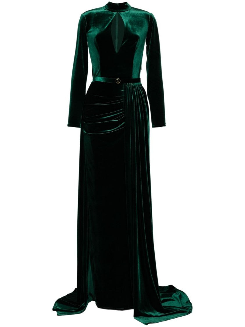 Saiid Kobeisy Velvet Long Dress