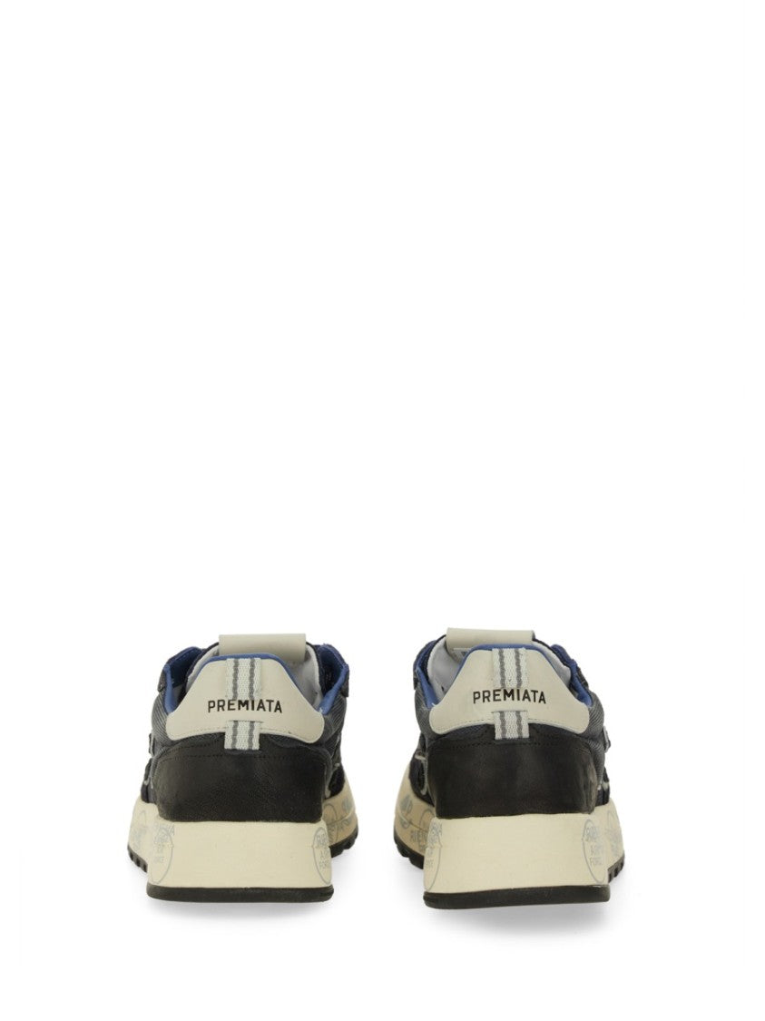 Premiata Low-Top Sneakers With Distinctive Logo And Textured Upper