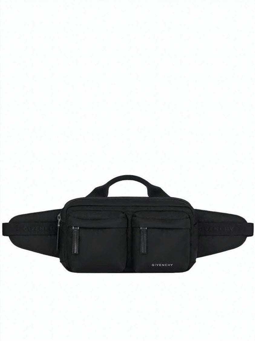 Givenchy Rectangular Belt Bag With Front Zippered Pockets