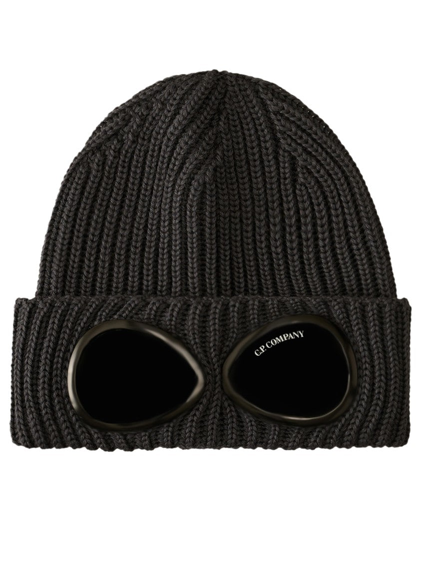 C.P. Company Ribbed Knit Cap With Integrated Goggles